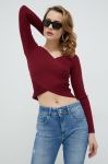 Светр Guess жіночий колір бордовий легкий (2906455)