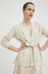 Вовняний кардиган Max Mara Leisure жіночий колір бежевий