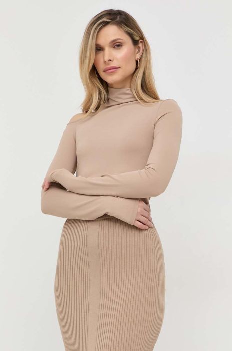 Лонгслів Patrizia Pepe жіноча колір бежевий