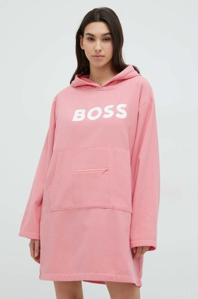 Бавовняний рушник BOSS колір рожевий (2894035)