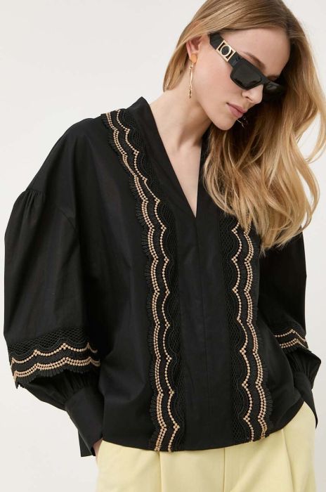 Блузка Twinset жіноча колір чорний візерунок (3248275)