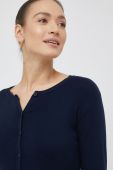 Бавовняний кардиган United Colors of Benetton жіночий колір синій легкий