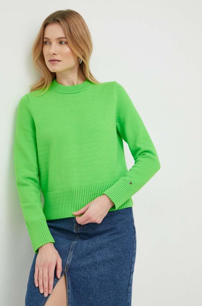 Светр Tommy Hilfiger жіночий колір зелений (3001105)