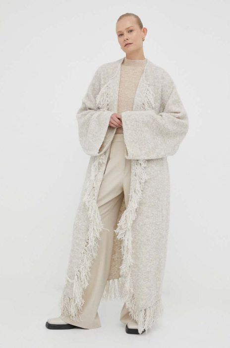 Кардиган з домішкою вовни Day Birger et Mikkelsen колір бежевий теплий