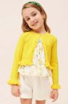 Дитячий кардиган Mayoral колір жовтий легкий (2944611)