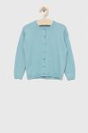 Дитячий кардиган United Colors of Benetton колір бірюзовий легкий