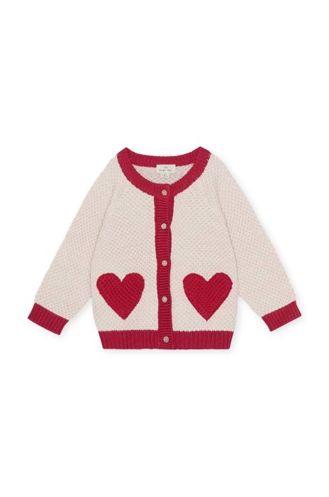 Дитячий кардиган Konges Sl?jd колір червоний (2929953)