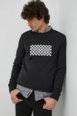 Кофта Michael Kors чоловіча колір чорний з аплікацією (2879918)