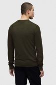 Вовняний светр AllSaints чоловічий колір зелений легкий