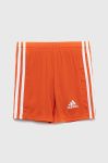 Дитячі шорти adidas Performance SQUAD 21 SHO Y колір помаранчевий регульована талія