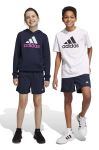 Дитячі шорти adidas U PL колір синій регульована талія