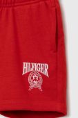 Дитячі шорти Tommy Hilfiger колір червоний регульована талія