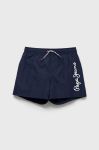 Дитячі шорти для плавання Pepe Jeans колір синій з принтом