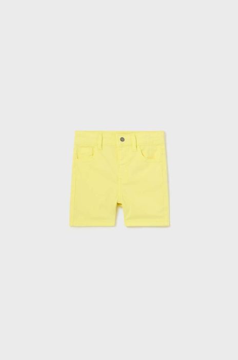 Дитячі бавовняні шорти Mayoral колір жовтий регульована талія