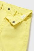 Дитячі бавовняні шорти Mayoral колір жовтий регульована талія
