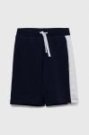 Дитячі бавовняні шорти United Colors of Benetton колір синій регульована талія (3234191)