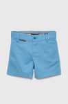 Дитячі шорти Tommy Hilfiger Регульована талія колір блакитний