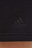 Шорти adidas жіночі колір чорний однотонні висока посадка (2887593)