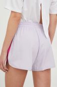 Шорти для бігу adidas Performance Run It жіночі колір фіолетовий однотонні середня посадка