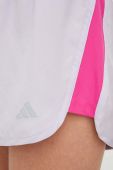 Шорти для бігу adidas Performance Run It жіночі колір фіолетовий однотонні середня посадка