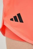 Шорти для тренувань adidas Performance Club жіночі колір помаранчевий однотонні середня посадка