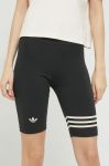 Шорти adidas Originals жіночі колір чорний з принтом висока посадка (2887597)