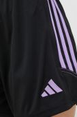 Шорти для тренувань adidas Performance Tiro 23 жіночі колір чорний з аплікацією висока посадка