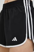 Шорти для бігу adidas Performance Marathon 20 колір чорний з аплікацією середня посадка