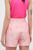 Шорти Guess жіночі колір рожевий візерунок середня посадка