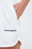 Шорти Puma жіночі колір білий з аплікацією висока посадка