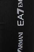 Шорти EA7 Emporio Armani жіночі колір чорний з принтом висока посадка