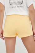 Шорти Roxy жіночі колір жовтий однотонні середня посадка