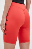 Шорти для тренувань Kappa колір червоний з принтом висока посадка