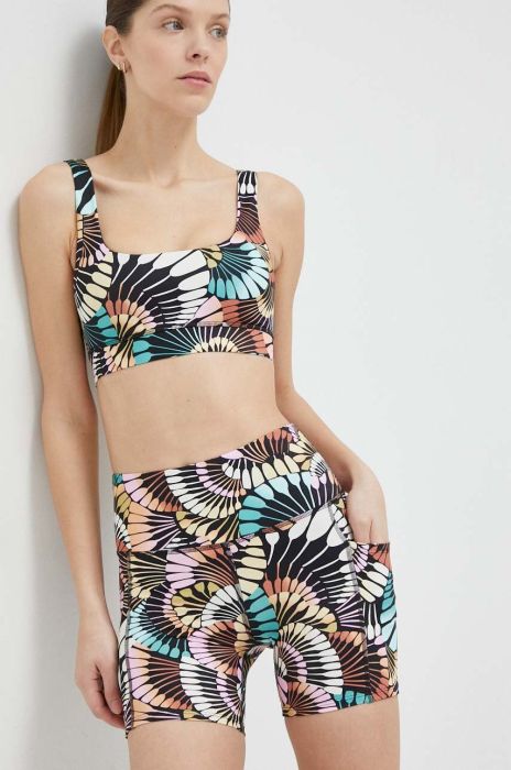 Шорти для тренувань Billabong Summit візерунок висока посадка колір барвистий