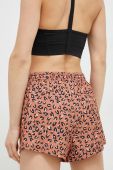 Шорти для тренувань Billabong Adventure колір коричневий візерунок висока посадка
