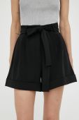 Шорти Bruuns Bazaar жіночі колір чорний однотонні висока посадка (3188819)