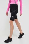 Шорти для бігу adidas by Stella McCartney TruePace колір чорний з принтом висока посадка