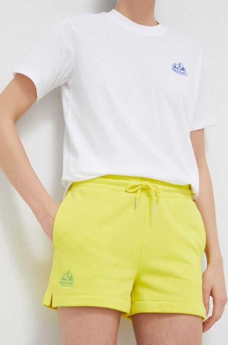 Шорти Marmot жіночі колір жовтий однотонні висока посадка