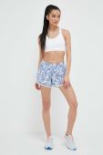 Шорти для бігу adidas Performance Marathon 20 візерунок середня посадка колір блакитний