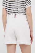 Шорти Tommy Hilfiger жіночі колір білий однотонні висока посадка (2988967)