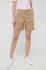 Шорти Tommy Hilfiger жіночі колір бежевий однотонні середня посадка (3006735)