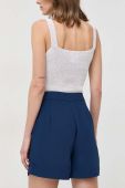 Шорти Marciano Guess жіночі колір синій з аплікацією висока посадка