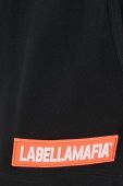 Шорти LaBellaMafia жіночі колір чорний з аплікацією висока посадка