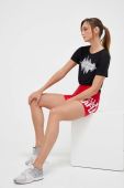 Шорти для тренувань LaBellaMafia Hardcore Ladies колір червоний з принтом висока посадка