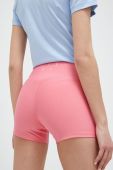 Шорти для тренувань Casall колір рожевий однотонні висока посадка