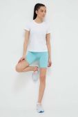 Шорти для тренувань Casall колір бірюзовий однотонні висока посадка