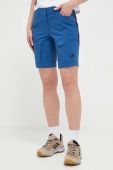 Шорти outdoor Mammut Zinal Hybrid однотонні середня посадка колір блакитний