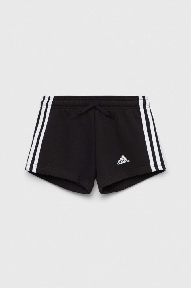 Дитячі шорти adidas G 3S колір чорний візерунок регульована талія