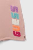 Дитячі шорти Guess колір рожевий з аплікацією регульована талія (3004630)