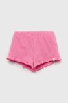 Дитячі шорти United Colors of Benetton колір рожевий однотонні (3234418)